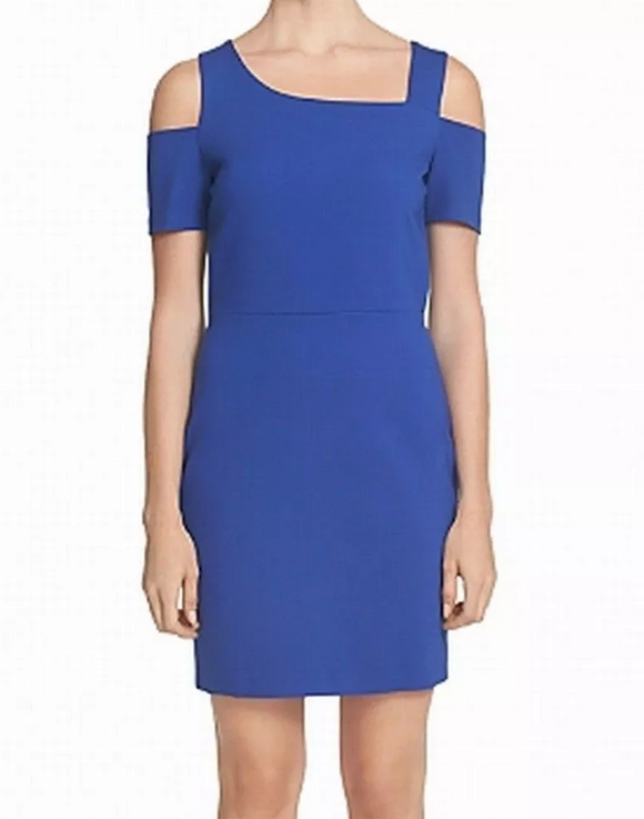 4 - 1.state royal blue cold shoulder dress