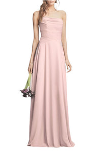white by very wang blush pink strapless georgette gown