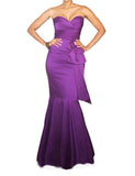 8 - david meister purple strapless mermaid gown