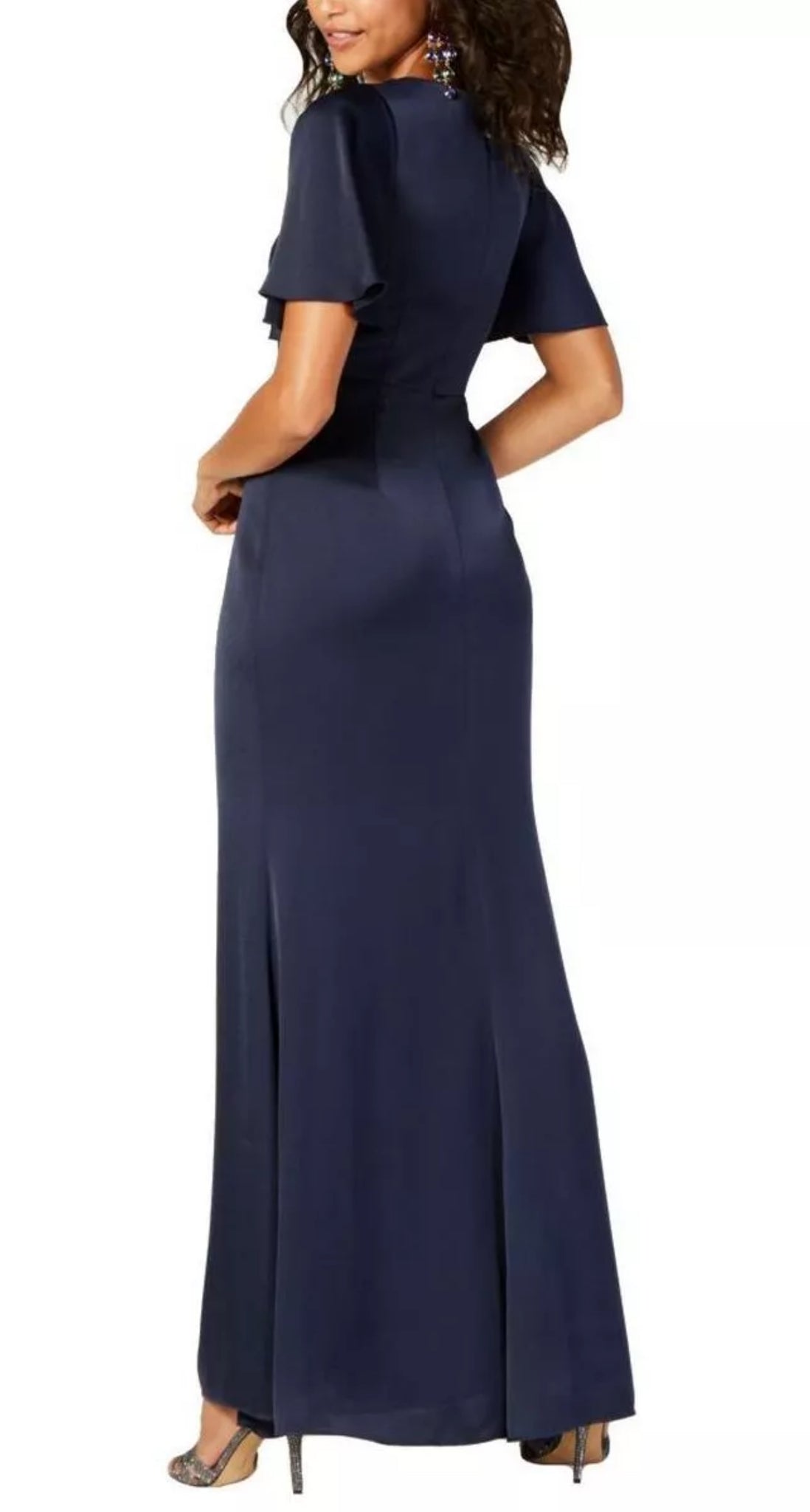 6 - vince camuto navy satin bell sleeve gown The SheShop (Birmingham) 6 - vince camuto navy satin bell sleeve gown The SheShop (Birmingham)