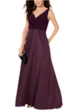 10 - adrianna papell purple taffeta gown