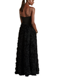 4 - aidan mattox black corset gown