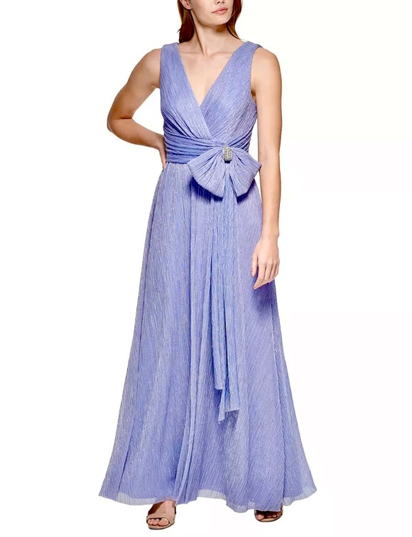 6p - eliza j purple metallic gown