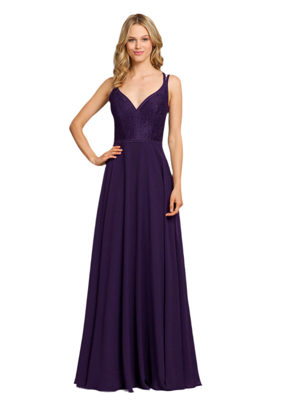 12 - hayley paige purple lace bodice dress