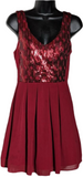 7 - my michelle red sequined bodice dress