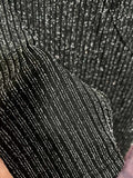 L - ssb black & silver metallic stripe maxi dress