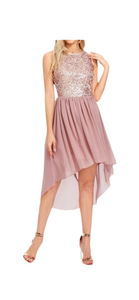 10 - ssb pink sequin open back party dress