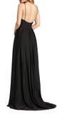 8 - ieena for mac duggal black stretch satin gown