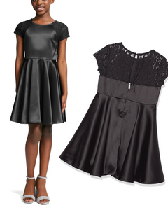 14 GIRLS - calvin klein black party dress