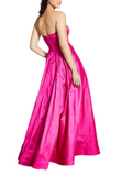 3 - b darlin pink strapless taffeta ball gown