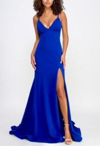 3 - city studio royal blue fitted gown