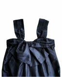 8 - french connection black silk bow dress