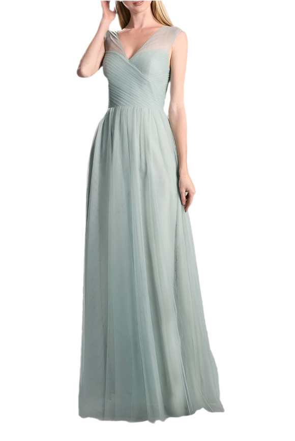 14 - la divine sage pleated bodice tulle gown