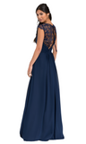 4 - hayley paige chiffon & lace-back dress