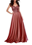 6 - shail k burgundy beaded gown
