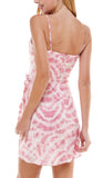 9 - city studio pink tie-dyed casual dress