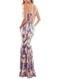 0 - say yes to the prom pink sequin laced back gown