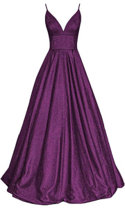 16 - ssb purple glitter ball gown