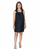 8 - french connection black silk bow dress