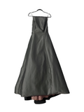 ABS by allen schwartz charcoal open back ball gown2