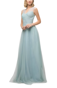 12 - la divine robin blue pleated bodice tulle gown