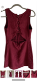 XS - hollister red suede lace up mini dress