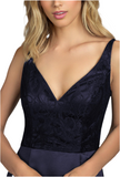 8 - hailey paige occasions indigo trumpet gown