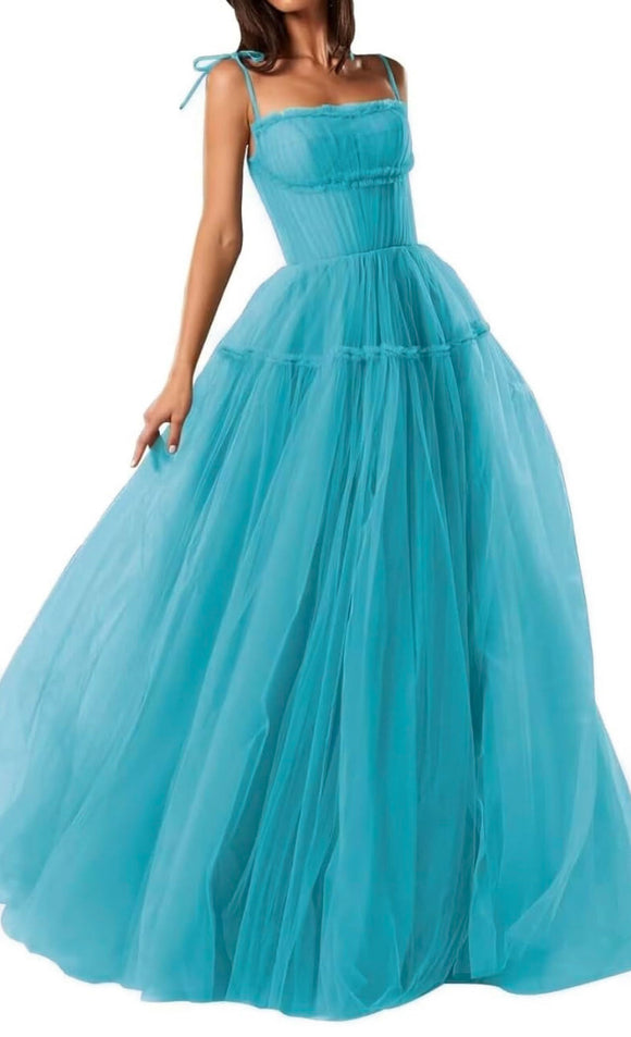 4 - ssb light turquoise blue whimsy tulle gown