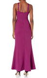 M - minuet purple knotted gown