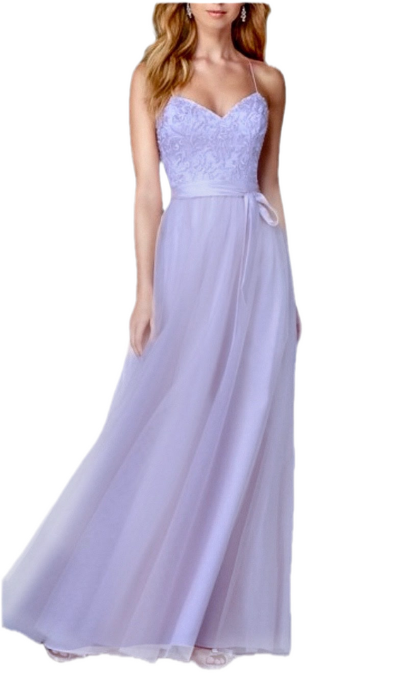 14 - morilee light purple embroidered tulle gown