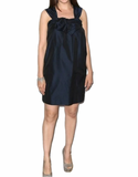8 - french connection black silk bow dress
