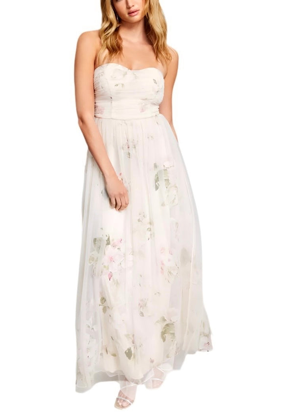 13 - speechless cream romantic floral tulle gown