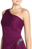 14 - alex evenings one shoulder ruched gown
