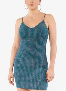 9 - b darlin green sparkle bodycon dress