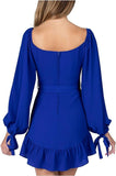 b darlin royal blue long sleeve dress