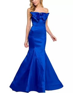 5 - b darlin royal blue mermaid bow gown