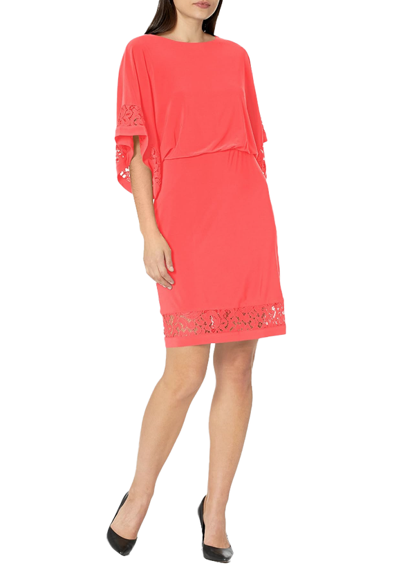 8 - jessica howard coral blouson dress