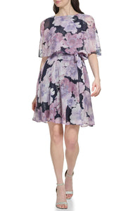 8 - jessica howard purple floral chiffon dress