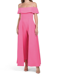 8 - julia jordan hot pink jumpsuit