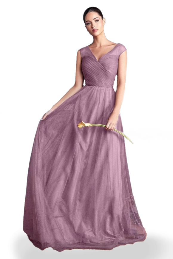 8 - la divine orchid pleated bodice tulle gown