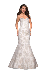 4 - la femme ivory & gold mermaid gown