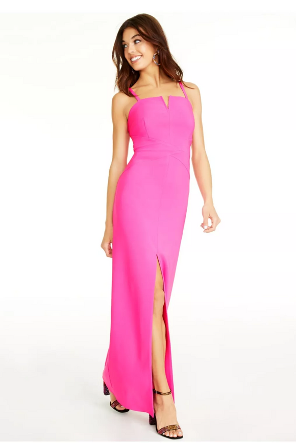 0 - laundry by shelli segal hot pink formal gown