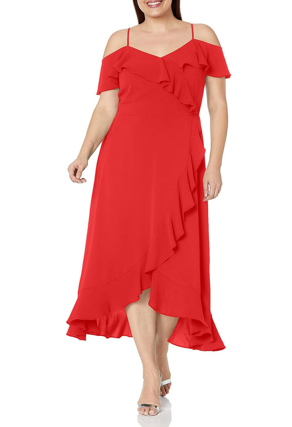 16W - london times red cold shoulder dress The SheShop (Birmingham) 16W - london times red cold shoulder dress The SheShop (Birmingham)