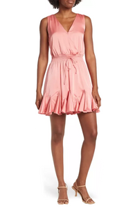 S - love by design light pink ruffle dress