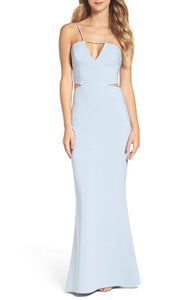 10 - maria bianca nero blue cutout gown