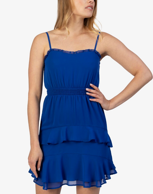 XXS - speechless royal blue ruffled party dress