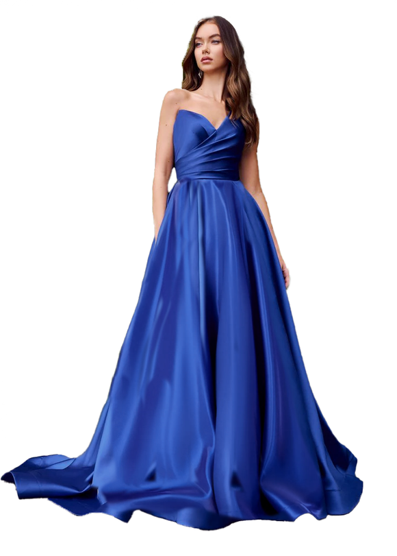 2 - ssb blue sweetheart strapless ball gown