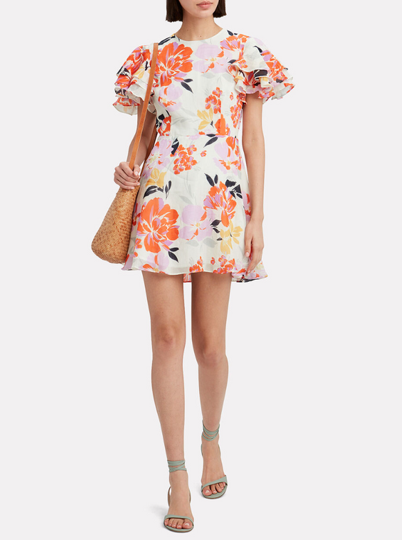 XS - talulah tropical floral mini dress