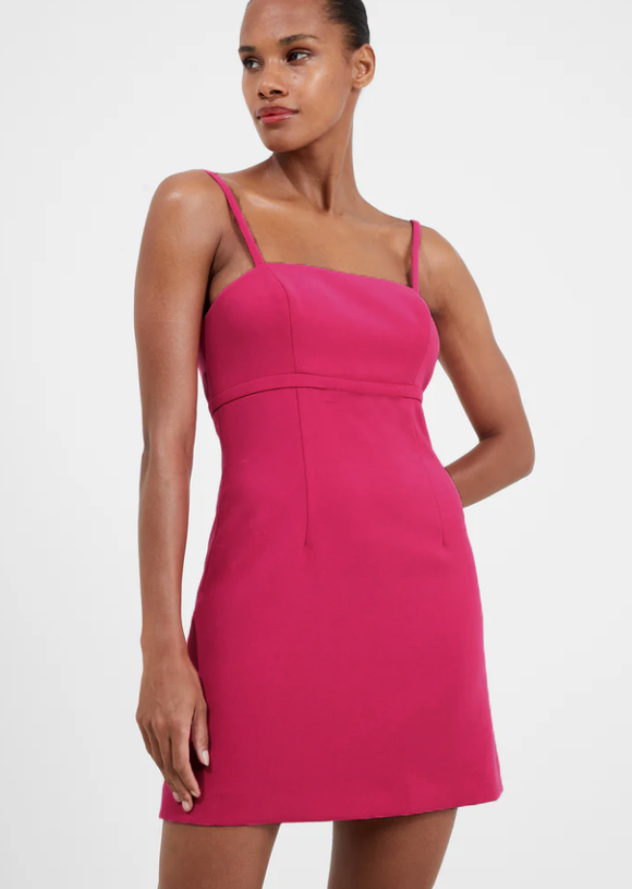 M - wild fable hot pink square neck mini dress