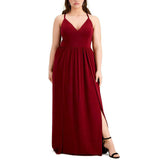 16 - emerald sundae red lace back gown